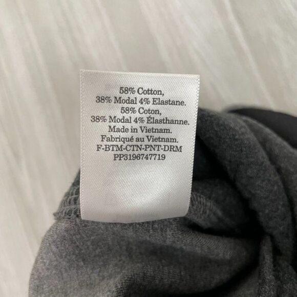 Everlane The Dream High Rise Pintuck Pull On Knit Work Pant Heathered Gray XS - Picture 8 of 11